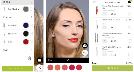 Aplikacja Oriflame Make-up Wizard wirtualny makijaż wygląd