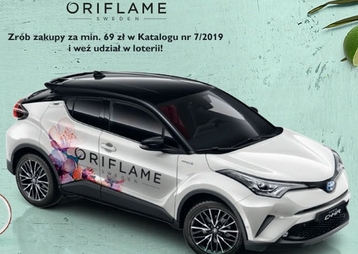 Loteria Oriflame katalog 7 2019 - samochód toyota